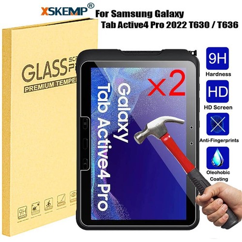 2 Pcs Samsung Galaxy Tab Active Pro Active 4 Pro Tempered Glass Screen Protector - Picture 12 of 13