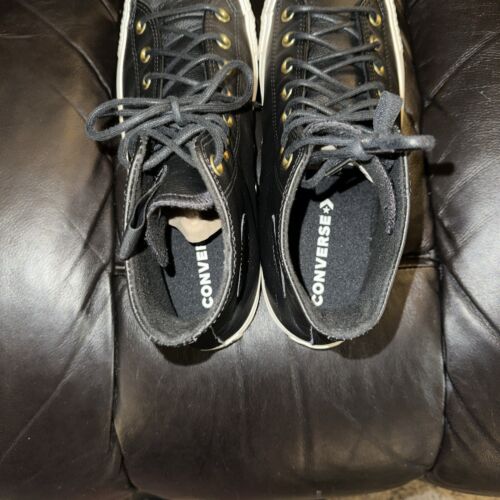 Converse Chuck Taylor Black Leather CTAS 169658C High Top Men's Sneaker 11 - Picture 5 of 6
