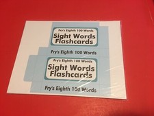 Reading - Fry's Eighth Hundred Words - PRINTED UNCUT - Sight Word Flash Cards