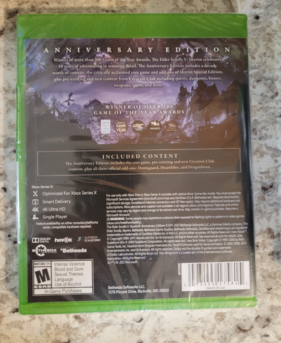 The Elder Scrolls V Skyrim Anniversary Edition BRAND NEW Factory SEALED Xbox one - Picture 2 of 2