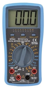 Multimètre numérique professionnel & Testeur réseau 23 Gammes d'essais & 6 Fonctions