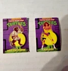 Vintage TMNT (Playmates, 1994) MINI MUTANTS Ninja April and Splinter Cards