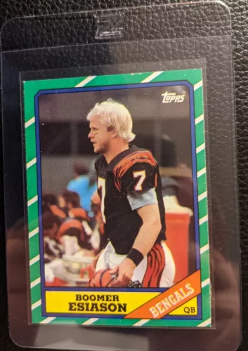 1986 TOPPS #255 BOOMER ESIASON ROOKIE CARD RC CINCINNATI BENGALS