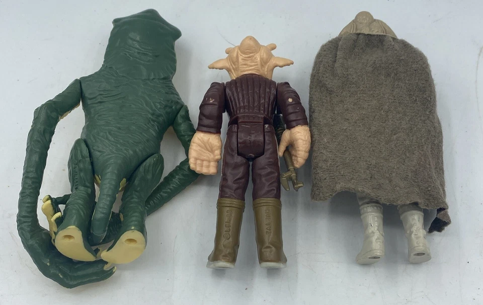 Vintage 1977-1980s Star Wars Lot of 3 Figs- Amanaman Squidface, Ree-Yees Last 17 - Image 4 of 4