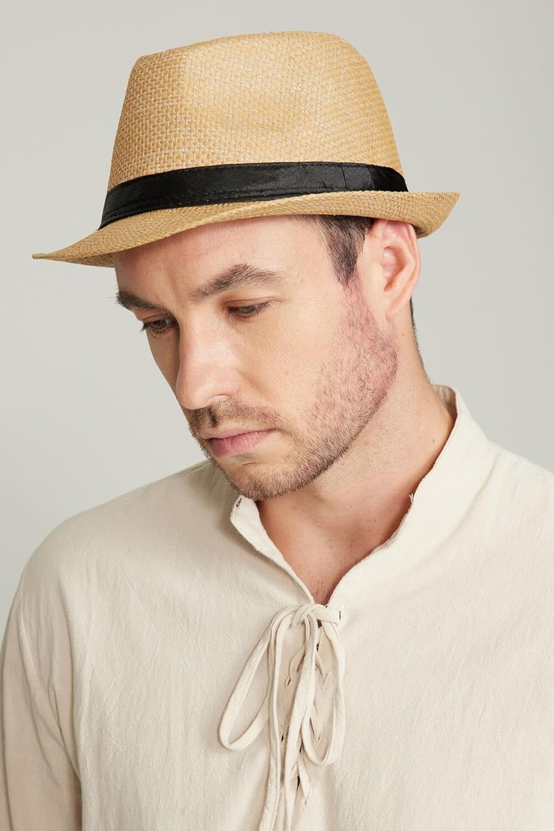 Fedora Hats Amazon Giroir 2Pack Fedora Hats For Men Women Short