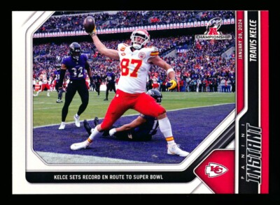 2023 PANINI INSTANT #159 TRAVIS KELCE BREAKS JERRY RICE RECORD CHIEFS SP/269!