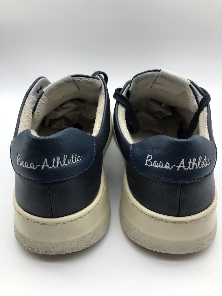 BOSS X RUSSELL Athletic Sporty Leather Sneakers Trainers