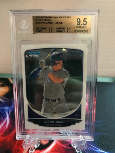 2013 Bowman Chrome Draft Picks & Prospects Aaron Judge #BDPP19 GEM MINT BGS 9.5