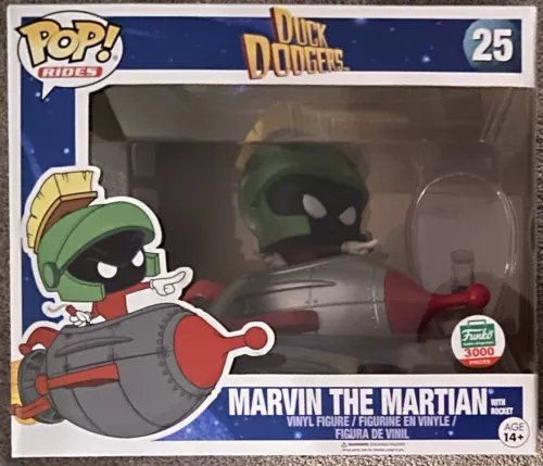 Funko Pop! Rides #25 Marvin The Martian W/ Rocket - Funko Shop Exclusive LE 3000