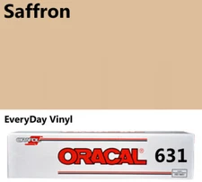 12"x5'- Saffron - Matte Oracal 631 Exhibition CAL Vinyl Roll - Adhesive Vinyl