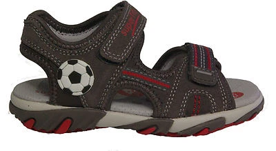 SUPERFIT Schuhe SandalettenTrekking Sandale grau rot Fußball Klettverschluss NEU - Bild 1 von 4