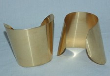 Brass Bracelet Cuff Blanks Extra Wide Tapered 2.5" Pkg Of 2