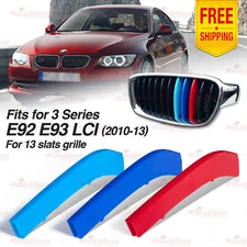13 BARS Front Kidney Grille Colour Cover Insert Stripe fit BMW E92 E93 LCI 10-13