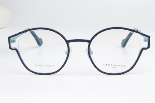 650$ FACE A FACE MALLET 1 Green Women Cat Eye Metal Eyeglasses Frame K43-4 - Picture 2 of 5