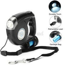 retractable leash with bag dispenser