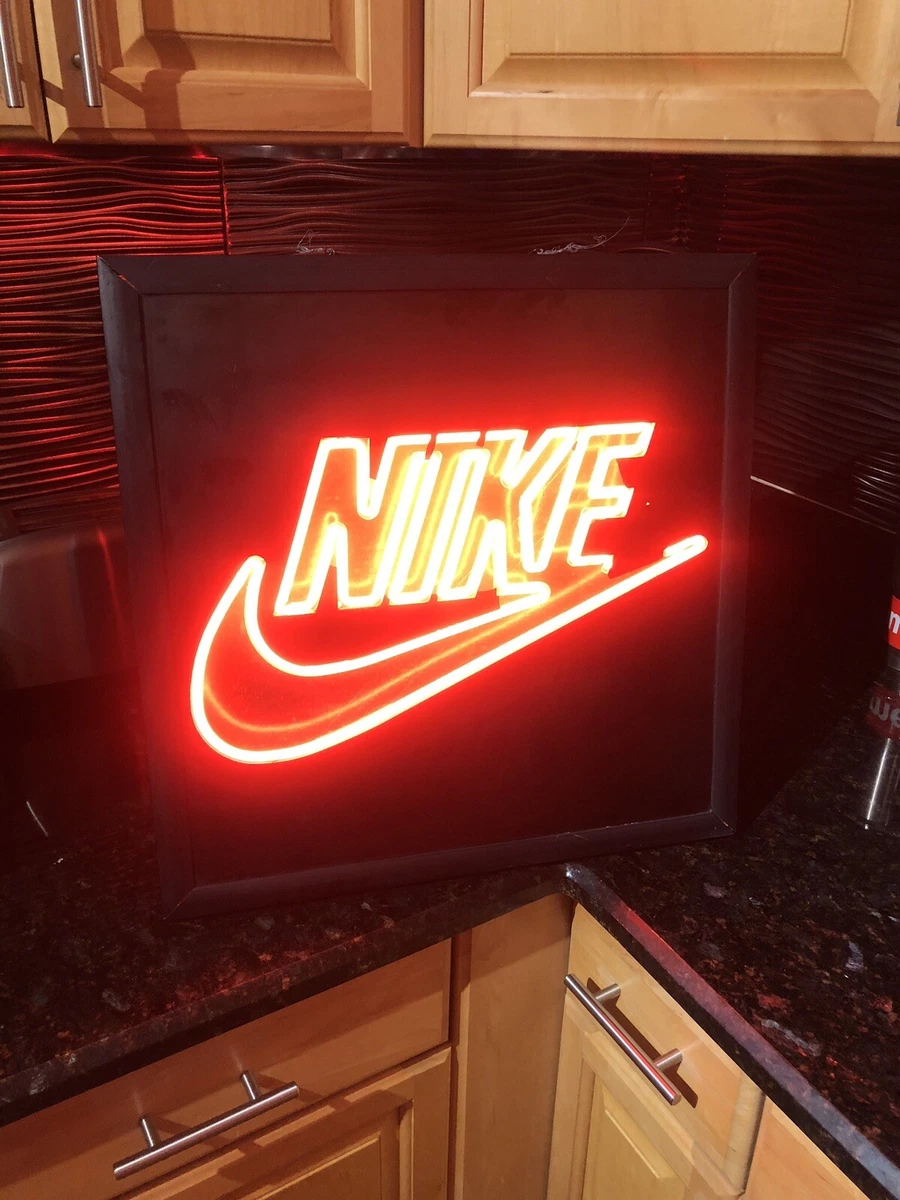 Verheugen Ernest Shackleton Londen NIKE AIR NEON STORE WINDOW SIGN ADVERTISEMENT VINTAGE RARE SWOOSH MAN CAVE  LED | eBay