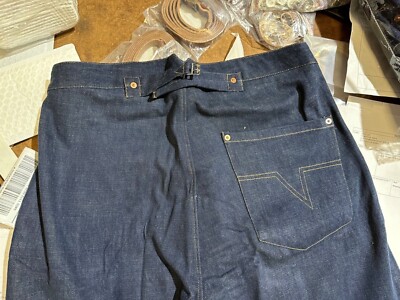 Vintage Blue Denim Pants 1878 Pattern New Reproduction | eBay