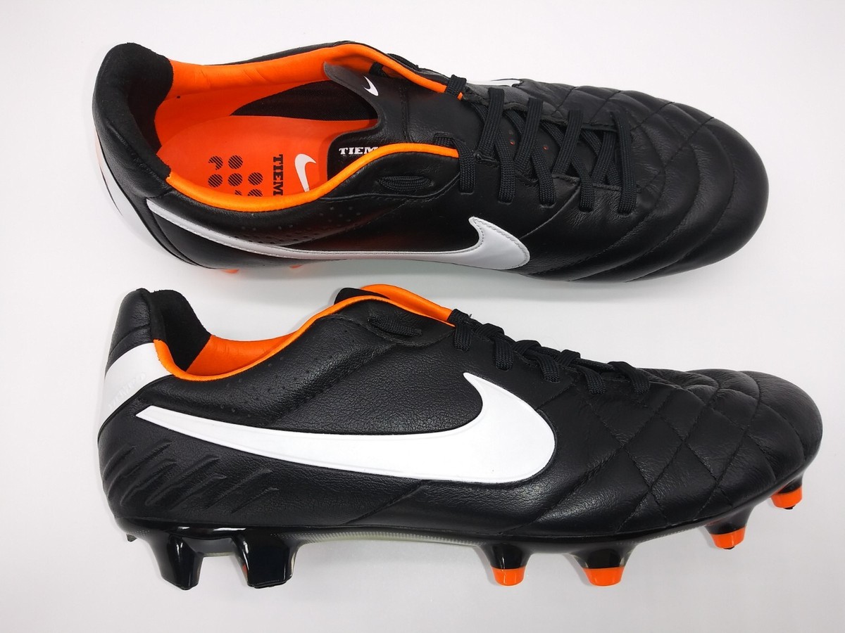 Nike Mens Rare Tiempo Legend IV FG 454316 018 Black Orange