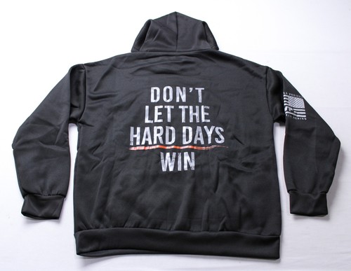 Til Valhalla Project Men's Long Sleeve Hard Days Hoodie BL1 Black Size XL - Picture 3 of 4