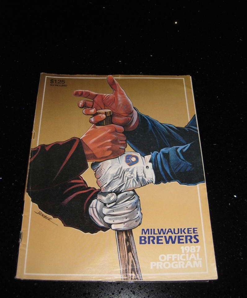 Milwaukee Brewers Baseball Program 1987 eBay