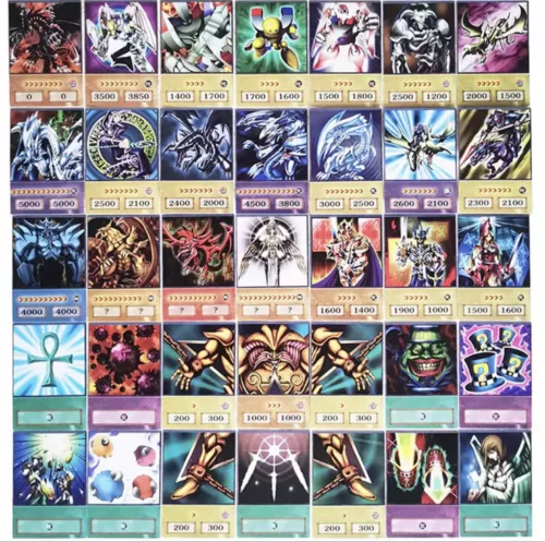 Tarjetas estilo anime YUGİOH 100 piezas Blue Eyes Dark Magician Exodia Obelisco RA Slifer - Imagen 3 de 8
