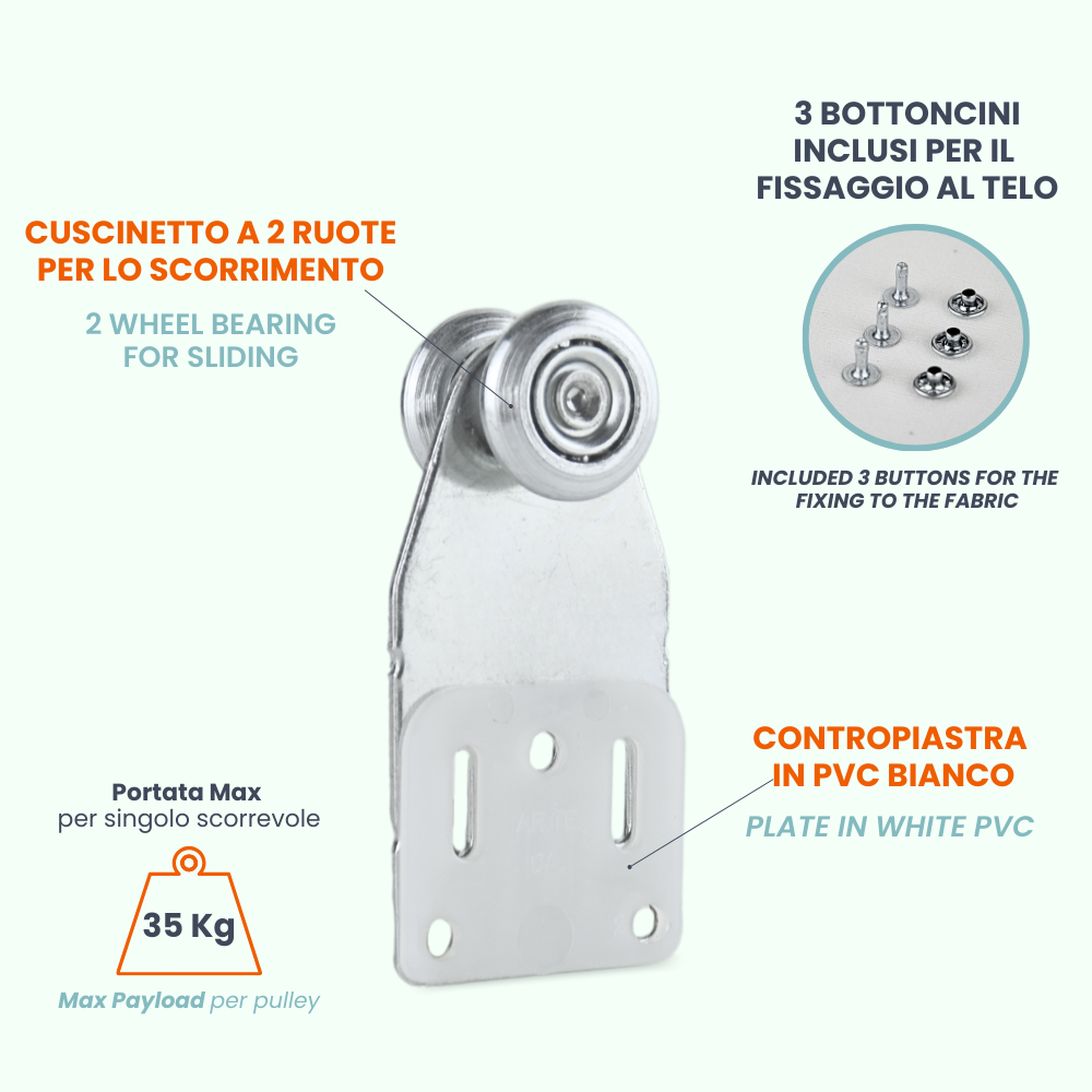 Bastone Per Tende Argento Regolabile 76-157 Cm - Con Staffe E Finials - Per Interni Ed Esterni - Foto 8