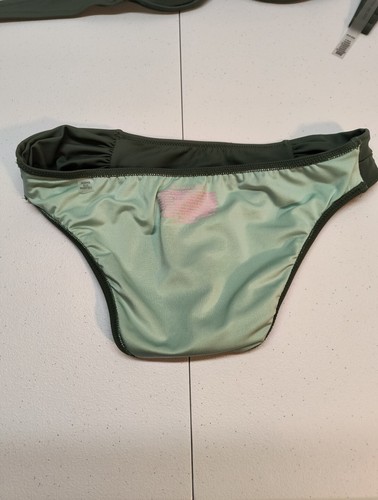 Victoria Secret Bikini Set Swimsuit XS 32A Olive Green Padded Push-Up CLEAN - Picture 10 of 12
