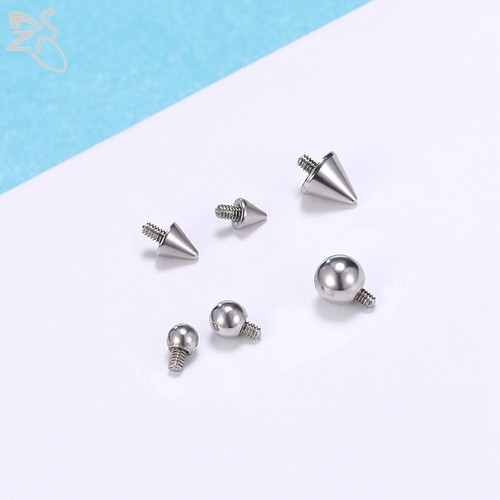 14/15 Pcs Micro Dermal Piercing Set CZ Crystal Dermal Anchor Surface Piercings - Picture 6 of 11