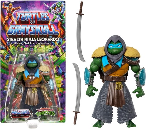 MOTU x TMNT: Turtles of Grayskull Actionfigur Stealth Armor Leonardo - 14 cm