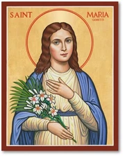 ST SAINT MARIA Goretti ICON  8x10" ULTRA PREMIUM SATIN Print