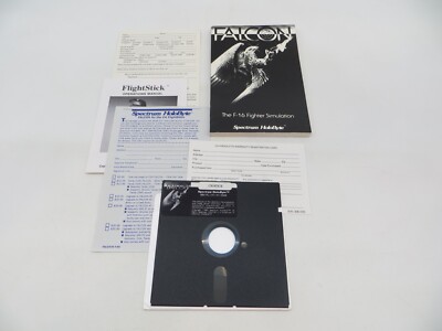 FALCON The F-16 Fighter Simulation 5.25'' Floppy Disk Computer Game vintage