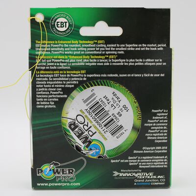 Spectra Power Pro Braided Fishing Line 65lb 100yds Hi-Vis Yellow