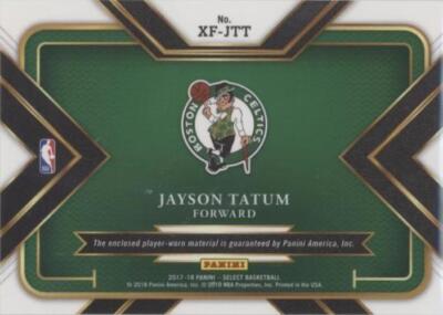 2017-18 Panini Select - Jayson Tatum #XF-JTT for sale | eBay