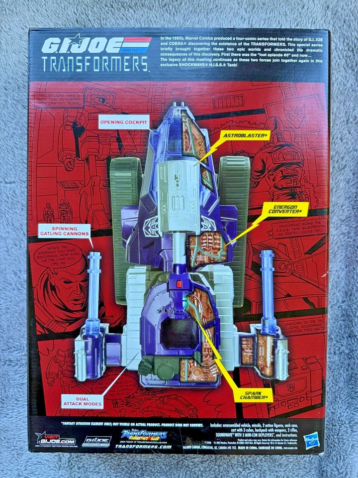 G.I. Joe Transformers SDCC: Shockwave H.I.S.S. Tank Destro B.A.T. - Image 2 of 4