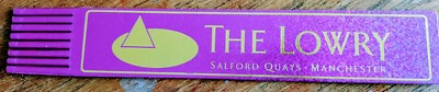 The Lowry Theatre and Gallery     Salford Quays Pink Leather Bookmark VGC A155