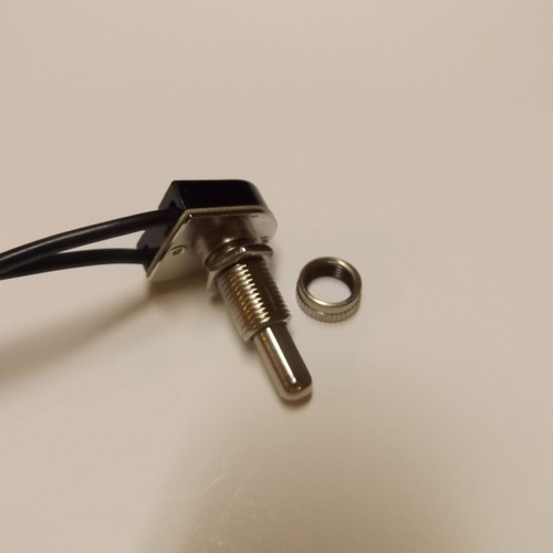 ON-OFF PUSH BUTTON NICKEL PLATED CANOPY SWITCH 5/8" SHANK NEW 40407NJB - Picture 4 of 4