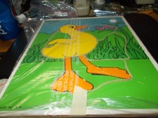 Vintage 1970's PlaySkool Wooden Frame 6 pc Puzzle Duck 186-05