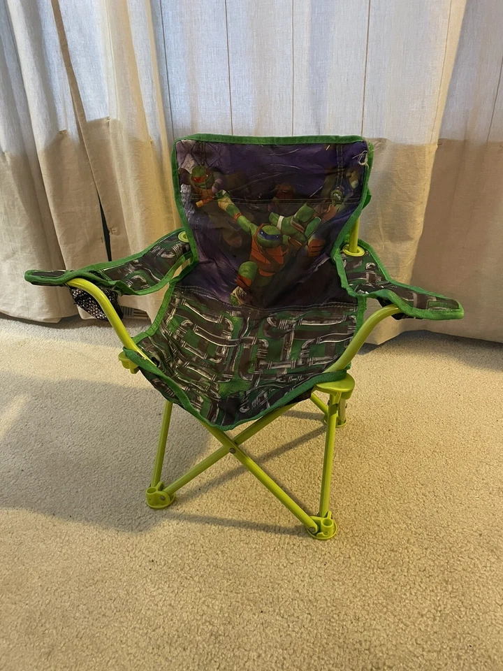 Teenage Mutant Ninja Turtles - Silla TMNT plegable para patio césped puerta trasera niño Foto 2 de 4