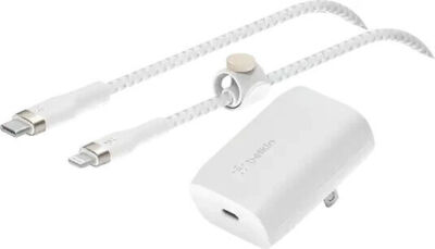 Belkin Boost Charge USB-C PD Wall Charger With PPS+ Pro Flex 30W USB-C Cable