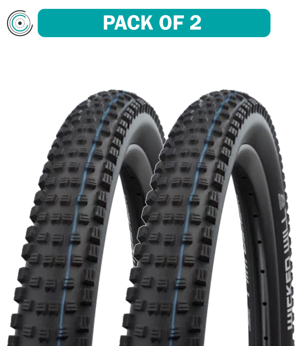 Упаковка из 2-х трубок Schwalbe Wicked Will 29x2,4 PSI 50 TPI 67 черный / Bsk горный