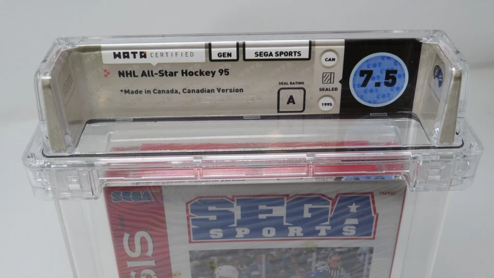 New NHL All Star Hockey '95 Sega Genesis Sealed Video Game Wata Graded 7.5 A - Image 3 of 4
