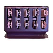 Remington Pro Purple Thermaluxe Advanced H9100S Hair Setter Rollers EUC Full Set