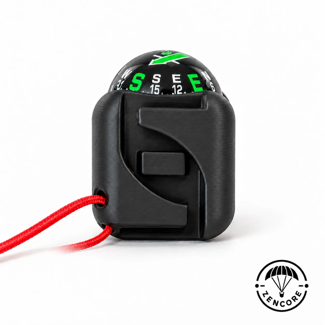 Paraglider riser-strap compass — actual product photo 3