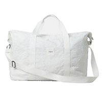 GroßE Desigual Damen Tasche Weiß Nylon Reise Gym 45 Cm ReißVerschluss 21SQXW04