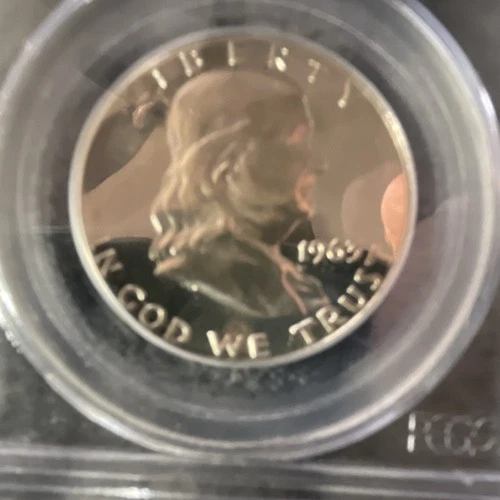 1963 PCGS Proof Silver Franklin Half Dollar 50C Uncirculated Coin