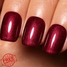 Firedeep Pearl Red Gel Nail Polish 0.54 Oz Large Bottle UV LED