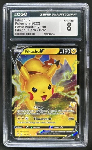 2020 Pokemon SWSH Vivid Voltage Pikachu Promos #043/185 CGC 8