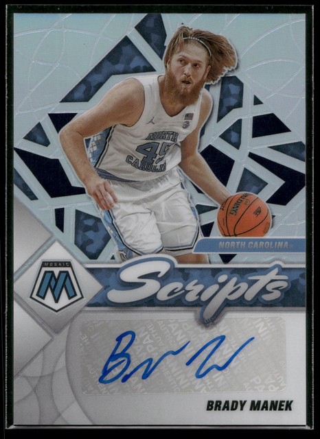 2022 Chronicles Brady Manek MOSAIC SCRIPTS AUTO SILVER PRIZM 1/99 SP #MS-BMA RC