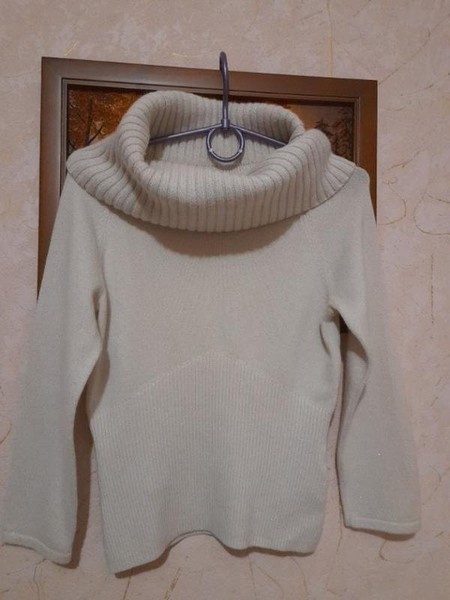Women Karen Millen Sweater White Cashmere 32