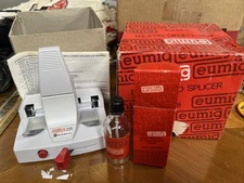 Vintage Eumig Chemo Splicer Z01 Super 8 In Box With Film Binding Agent Bottle